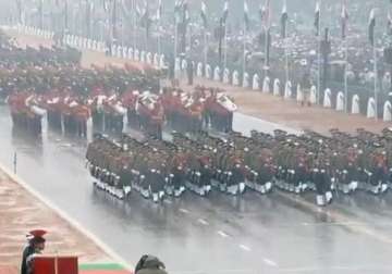 republic day parade first all women march by army navy and air force personnel