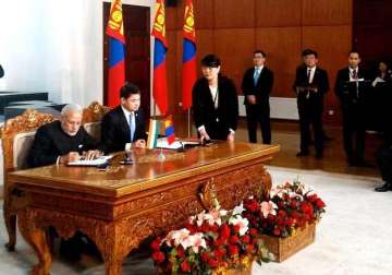 list of agreements signed between india mongolia