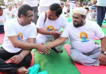 international yoga day muslims join in say they feel rejuvenated