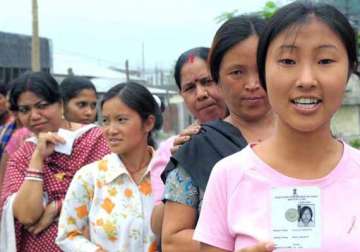 voting starts for sikkim assembly seat