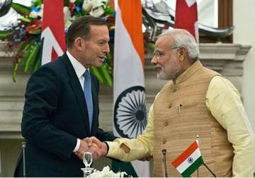 modi tells abbott his visit touched heart of every indian