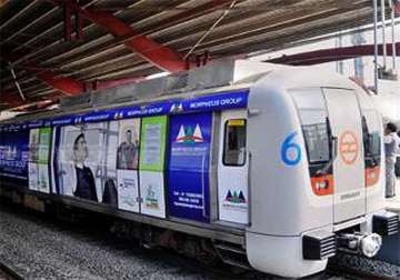 second ad wrapped metro train ready to hit tracks in delhi