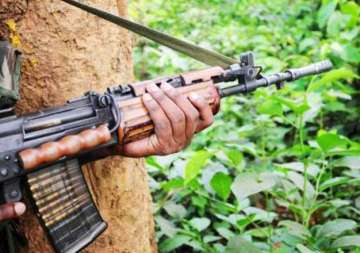 encounter between security forces maoists large haul of weapons seized