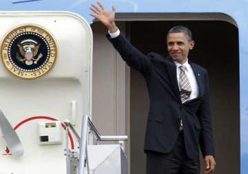 obama leaves for saudi modi wishes him a safe journey