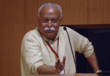 rss chief s speech covered just like a news event doordarshan