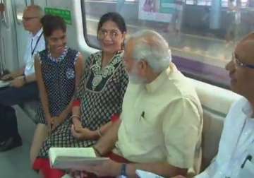 pm modi inaugurates badarpur faridabad metro line