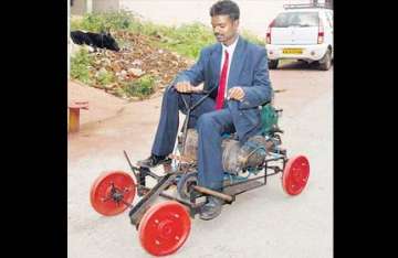 bangalore youth develops air powered vehicle