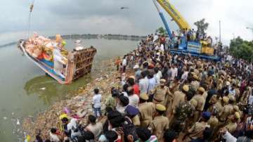 ganesh idol immersion concludes in hyderabad