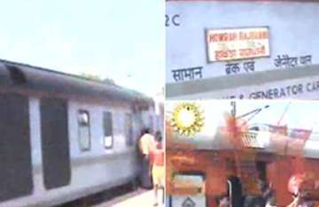 rajdhani engine derails near kolkata question mark on sabotage