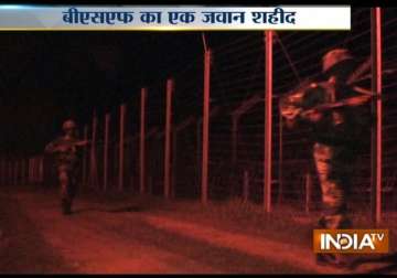 pakistan violates ceasefire in j k one bsf jawan killed