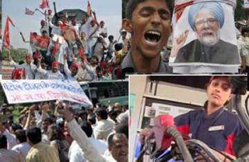 nationwide protests over fuel price hike bandhs in kerala kolkata