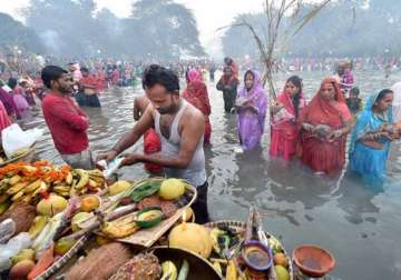 chhath festival concludes amid feasting merriment