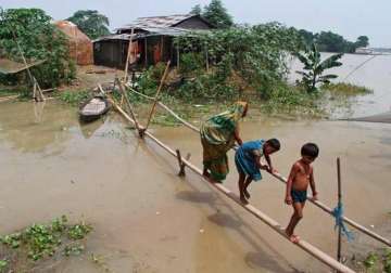 assam flood turns grim over 65 000 affected