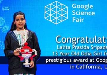 13 year old odisha s tribal girl wins google science fair in california