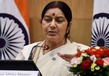 sushma swaraj leaves for home after concluding maiden china visit