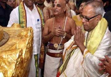 president to visit lord venkateswara temple today