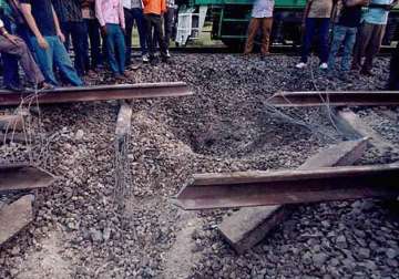 palamu express derails following blast