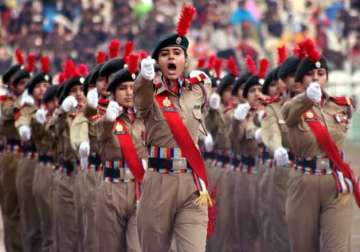 all women marching contingents during r day parade this year