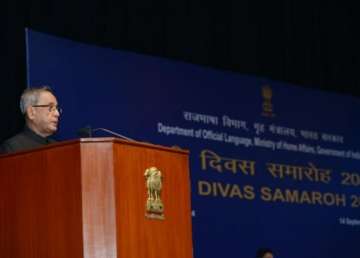 president pranab mukherjee appeals for popularisation of hindi