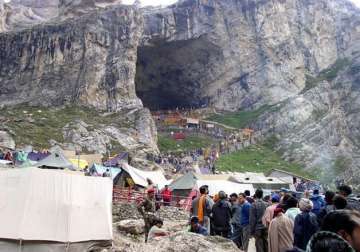 over 2 200 pilgrims leave for amarnath yatra
