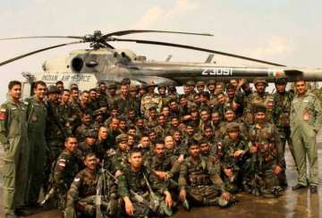 india indonesian troops conduct joint training exercises