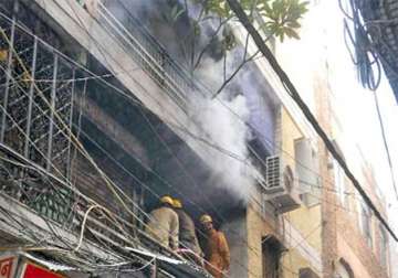 fire breaks out in gandhinagar market 3 suffer burn injuries