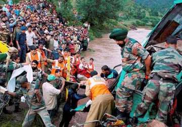 nearly 43 000 people rescued in j k 4 lakh still stranded