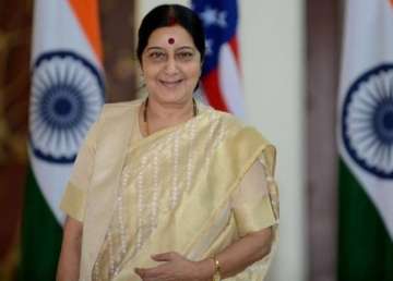 sushma sawaraj to leave for us today