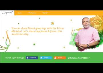 send your diwali greetings to pm narendra modi online