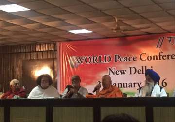 world peace conference morari bapu underlines importance of truth love and compassion