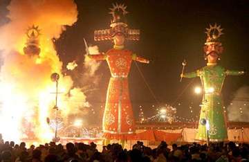 evil goes up in flames as merriment marks dussehra festivities