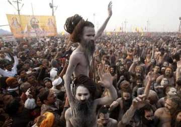 rift between sadhus over shahi snan in ardh kumbh mela