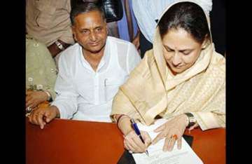 sp renominates jaya as rajya sabha candidate