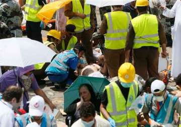 four indians injured in haj stampede