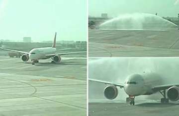 first flight touchdown at t3 ai to make terminal its hub