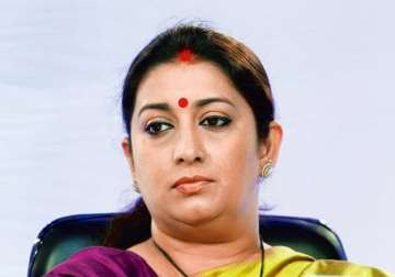 close shave for smriti irani as her car meets with accident