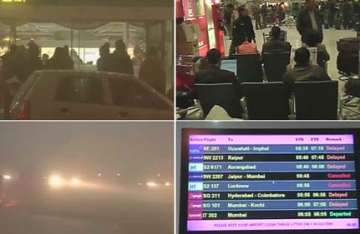 dense fog envelops delhi air rail traffic disrupted