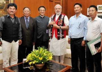 naga delegation meets pm narendra modi emphasizes commitment to peace in north east