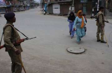 one killed in valley curfew in force in eight towns