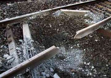 maoists explode bomb on rail line in odisha