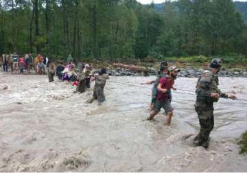 hostility meets ndrf initially in flood hit kashmir