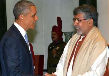satyarthi meets obama seeks friendship to end child slavery