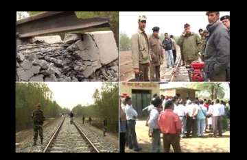 militants blow up rail track in valley