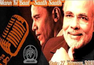 modi obama man ki baat on jan 27 at 8pm