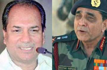 antony asks army chief about action against scam tainted generals