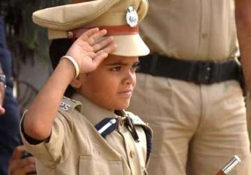 10 year old boy becomes jaipur police commissioner for a day