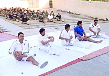 bsf starts yoga for troops to combat stress sleep deficiency