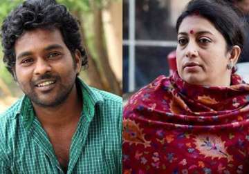 hrd minister smriti irani speaks to rohith vemula s mother assures justice