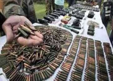 arms cache recovered from militant hideout in doda