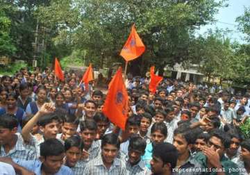 several injured as police lathicharge abvp protesters in bihar